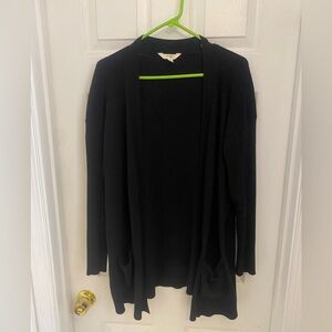 🖤 Terra & Sky Classic Black Plus Size Knit Cardigan 🖤